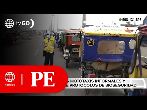 Operativo contra mototaxis informales y supervisión de protocolos de bioseguridad | Primera Edición