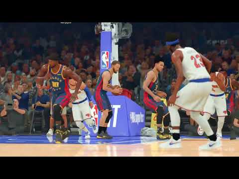 NBA 2K25 - 13 PTS - STEPHEN CURRY - COURTSIDE NBA HIGHLIGHTS - WARRIORS vs KNICKS | My CAREER