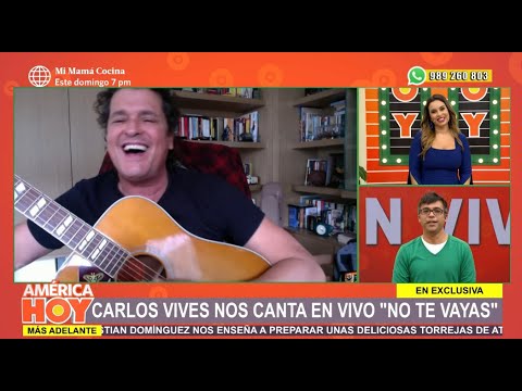 EN EXCLUSIVA: Carlos Vives habló de su nuevo álbum Cumbiana y cantó su tema No Te Vayas