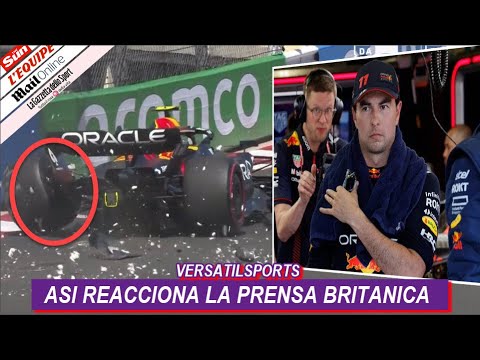 ASI REACCIONA PRENSA BRITANICA a CHOQUE de CHECO PEREZ CLASIFICACION GRAN PREMIO MONACO F1