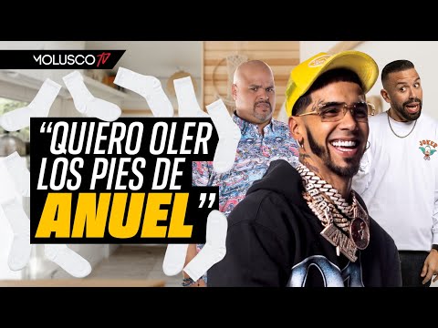 Anuel recibe a fanática que insiste en oler sus pies. VIDEO REACCIÓN