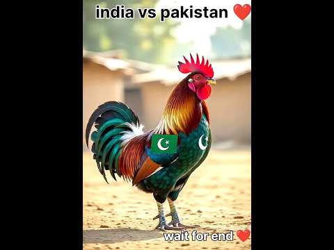 "Pakistan का मुर्गा 🐓 vs India का मोर 🦚 | किसकी होगी जीत? | Desi Comedy Showdown" #ai #india #pak