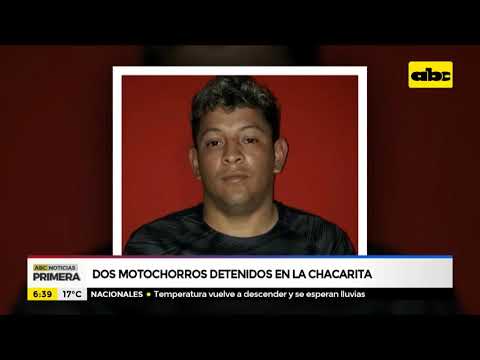 Dos motochorros detenidos en la Chacarita