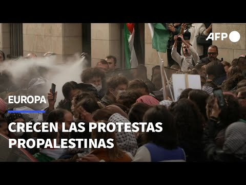 Las protestas estudiantiles propalestinas se extienden en Europa | AFP