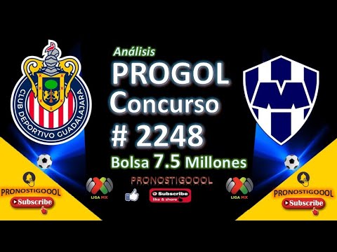 PROGOL # 2248 Bolsa Acumulada de 7.5 MILLONES