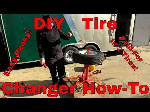 Harbor Freight Manual Tire Changer How-To Review Lets Change a Tire!  69686