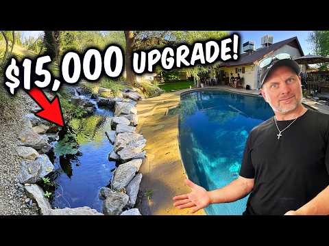 GREAT $15,000 8x10 Backyard Pond I'm with CAC Paul Holdeman of The Pond Gnome @Pondgnome out of Peoria, Arizona to visit his customer