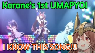 Korone Tries Her Hardest to NOT Go Wild for Her 1st Ever UMAPYOI, Fail