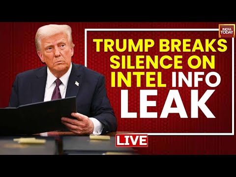 LIVE: Trump Calls Journalist Involved In Signal Leak 'Sleazebag' | Stunning Signal Leak Shocks US