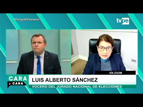 Cara a Cara | Luis Alberto Sánchez, vocero del Jurado Nacional de Elecciones