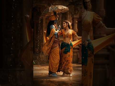 🌷 Radhe Radhe 🙏 Krishna Bhajan Short Video | 🌼 Divine Love of Radha Krishna 💖 | Bhakti Status