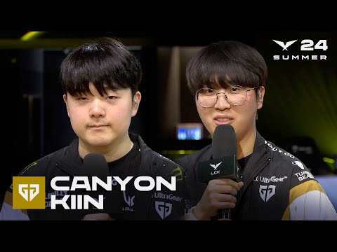 Canyon, Kiin 인터뷰 | DRX vs. GEN | 08.07 | 2024 LCK 서머 스플릿