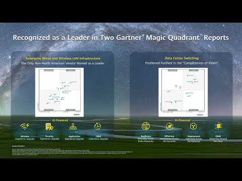 Huawei has been named a Leader in two Gartner® Magic Quadrant™ reports