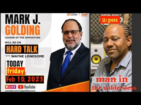 Mark J Golding, Leader of the opposition Hard Talk live with Wayne Lonesome  2:PM sharp