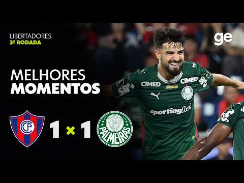 CERRO PORTEÑO 1 x 1 PALMEIRAS | MELHORES MOMENTOS | CONMEBOL LIBERTADORES 2026 | ge.globo