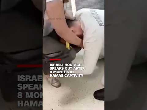 Rescued Israeli hostage tearfully remembers fear he'd never see his family again