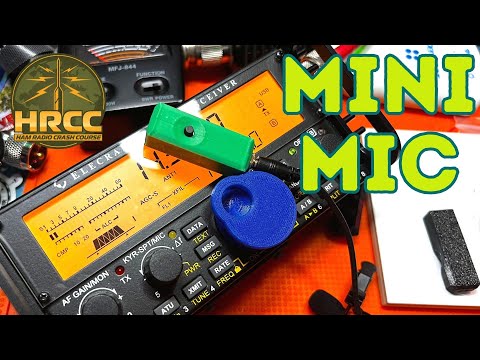 Mini Ham Radio Microphone Kit From Adam K6ARK