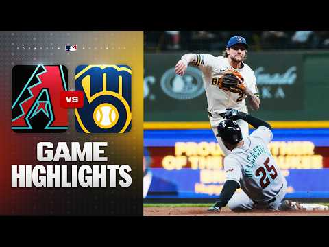 애리조나 다이아몬드백스 vs 밀워키 브루어스 경기 하이라이트 (4/28/26) | MLB 하이라이트