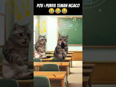 Pov : Ngaco Kalau Nyanyi 🤣 #meme #cat #kucing #funny #animation