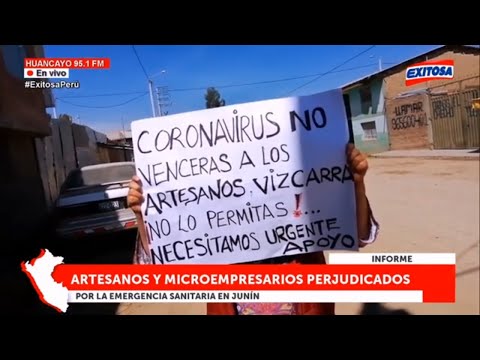 Artesanos de Huancayo y su dramática situación por la pandemia