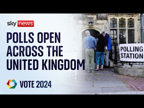 Polls open across UK ahead of Sky News election night programme | Election 2024