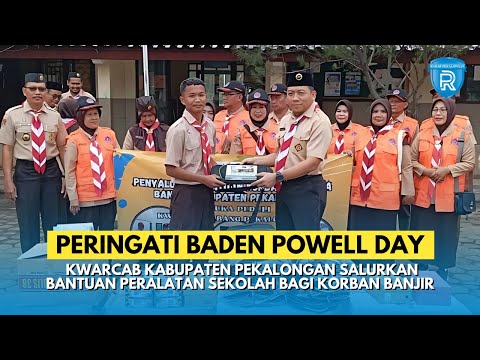 Peringati Baden Powell Day, Kwarcab Kabupaten Pekalongan Salurkan Bantuan Peralatan Sekolah