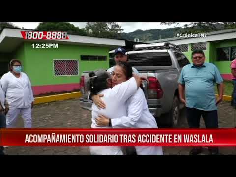 Nicaragua: Garantizan atención a lesiones y familiares de víctimas en accidente de Waslala