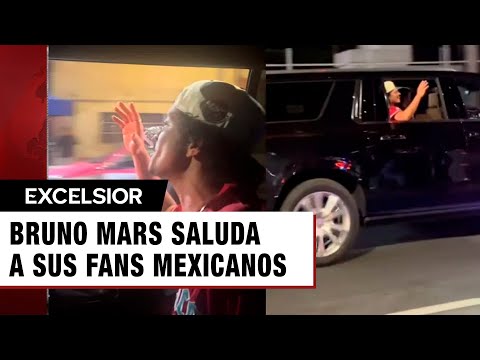 Te quiero mucho México: Bruno Mars saluda a sus fans tras salir del Estadio GNP Seguros