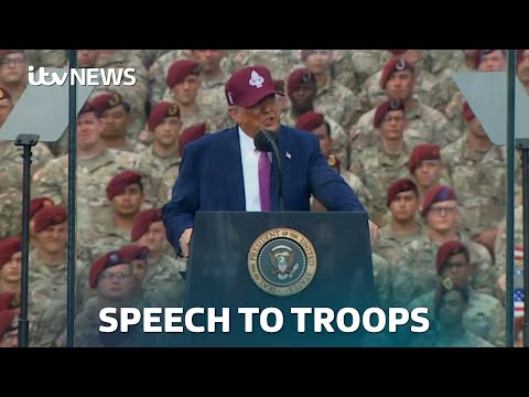 WATCH LIVE: Donald Trump speaks at military base after deploying troops to LA protests | ITV News