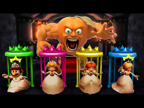 【マリオパーティ100ミニゲームコレクション】ミニゲームマリオVsピーチVsデイジーVsロゼッタ(最強CPU｢たつじん」)