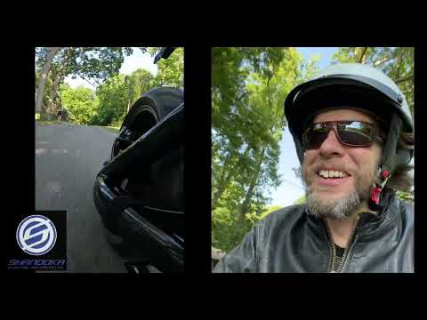 Big Stupid Grin from Electric Motorcycle test ride - the Shandoka retrofit on Yamaha XS400