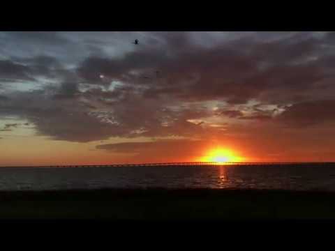 Sunrise over Bayside Bridge near Clearwater, Florida (time lapse)