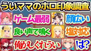 【しぐれうい7周年】自身の7周年記念配信でホロメン達に『しぐれういの印象調査』した結果、好き放題言うホロメン達の回答に到底納得がいかないうい