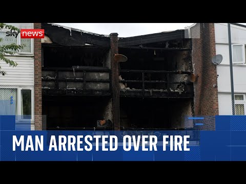 Man arrested on suspicion of murder as mother and her three children die in house fire