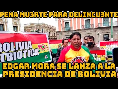 ACTIVISTA EDGAR MORA SE PRESENTO COMO CANDIDATO PRESIDENCIAL PARA LAS ELECCIONES PARA 2025 BOLIVIA