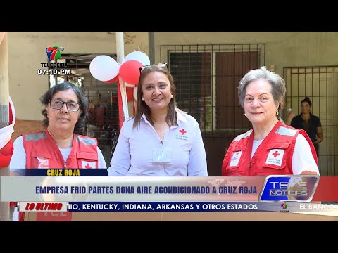 Empresa Ceibeña dona aire acondicionado a Cruz Roja de La Ceiba.