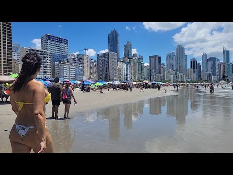 Verão Balneário Camboriú 2023 🇧🇷✈️ Brasil  🏝🚶‍♀️👙🌊 Ep1 #praia