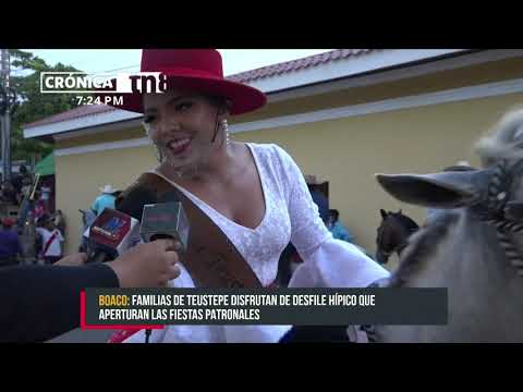 Realizan desfile hípico en Teustepe, en honor a las fiestas patronales - Nicaragua