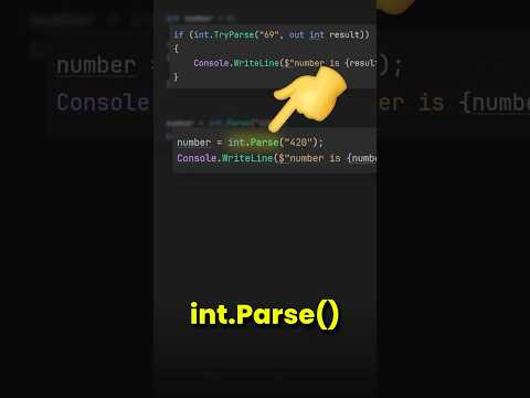TryParse correctly in C#
