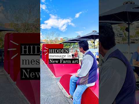 Hidden message in New Farm sculpture