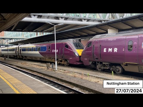 Trains at Nottingham Station (27/07/2024)