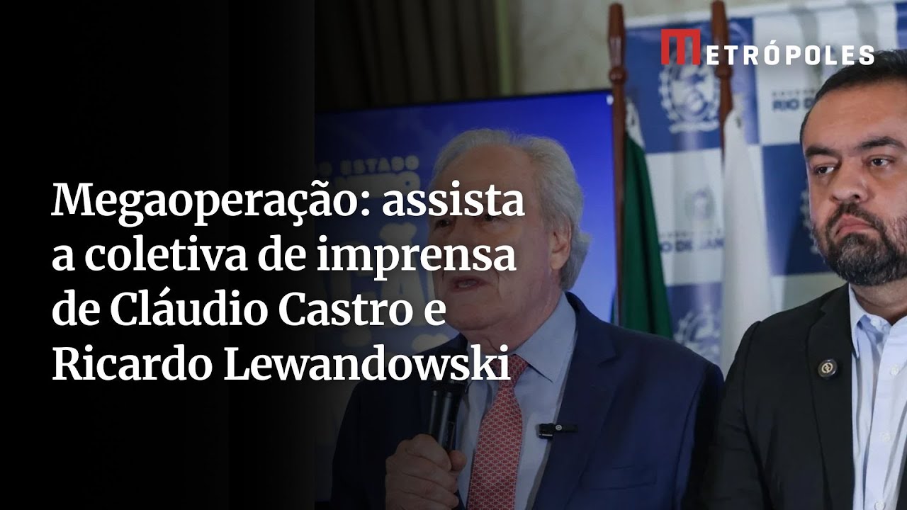 Íntegra Castro e Lewandowski anunciam escritório emergencial após megaoperação