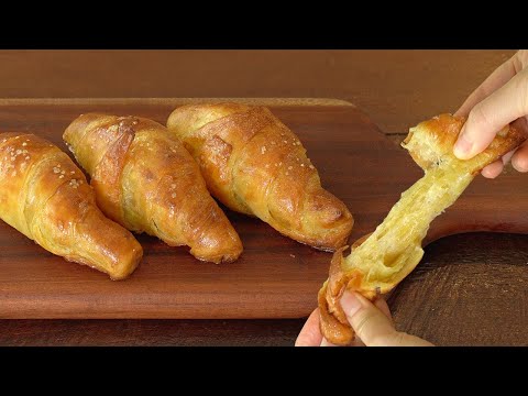 상상도 못한 방법으로 크로와상 만들기 :: 만들기 쉬움 주의 :: 쌀로 만들어 바삭쫄깃 :: Easy Croissant Recipe