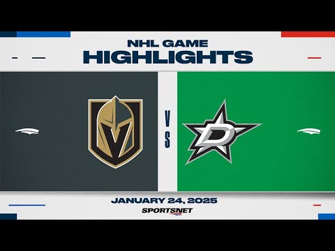 NHL Highlights | Golden Knights vs. Stars - January 24, 2025