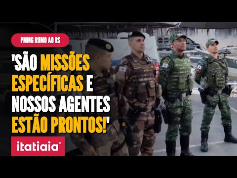 POLICIAS MILITARES DE MINAS GERAIS SÃO ENVIADOS AO RS PARA AUXILIAR NA TRAGÉDIA