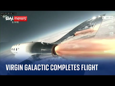 Virgin Galactic completes first commercial space flight.