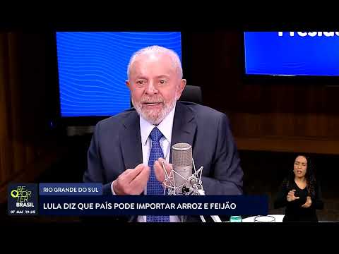 Lula diz que país pode ter que importar arroz e feijão