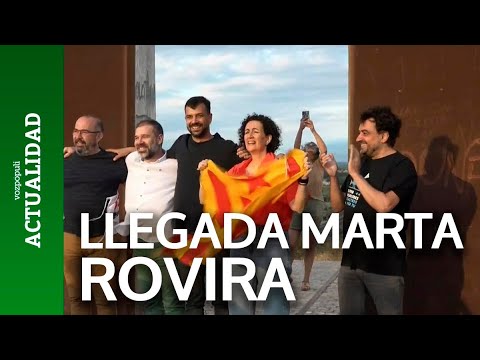 ERC monta un teatro en la frontera de España para recibir como 'héroes' a Rovira y otros huidos