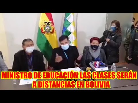 LAS CLASES SERÁN A DISTANCIAS EN TODO BOLIVIA MENCIONÓ EL MINISTRO DE EDUCACIÓN ADRIAN QUELCA..