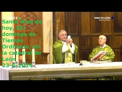 Santa Misa de hoy, XII domingo de Tiempo Ordinario, en la catedral de León, 23-6-2024